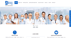 Desktop Screenshot of doctoreclinic.com